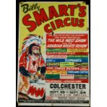 Billy Smarts circus poster, 1960’s, 76cm x 51cm (1)