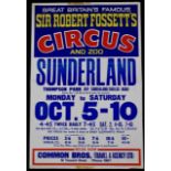 Sir Robert Fossett’s circus posters, 1970’s, one signed (2)