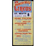 Broncho Bill’s Circus poster, 1960’s (1)