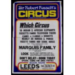 Sir Robert Fossett’s circus posters, 1970’s, 76cm x 51cm (2)