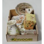A collection of Royal Douton Brambly Hedge Gift Collection items to include vase The Picnic, Merry