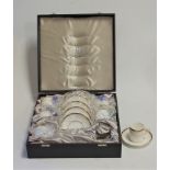 A modern Wedgwood six place setting coffee service, in the Cavendish pattern, R4680, in fitted box