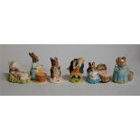A collection of 6 Royal Albert Beatrix Potter figures to include No More Twist, Aunt Pettitoes,