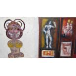 A quantity of assorted contemporary art works, all being unframed