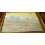 Assorted contemporary pictures and prints, to include Betty Whitefield pair, landscape with poppies,