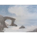 R. Hartley - Coastal scene off Dyfed, oil on canvas, signed lower right, 45.5 x 61cm