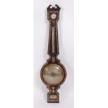 Grafsi & Fontana of Exeter - an early 19th century rosewood and mother of pearl inlaid four dial