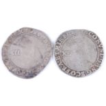 England, James I (1603-1625) shilling, first coinage (1603-1604) bust facing right XII, rev;