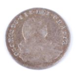 Great Britain, 1800 Maundy penny, George III bust, rev; crown above denomination with date below. (