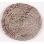 England, Henry VI (1422-1471) groat Calais mint, obv; crowned bust of king facing front, rev; long