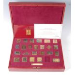 The Empire Collection, a set of twenty five silver ingots each in the form of a postage stamp,