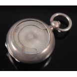 An Edwardian silver sovereign case, the hinged cover with glazed aperture, Alfred Wigley,