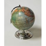 A Weber Costello Co of Chicago Heights, Illinois, 12" terrestrial globe
