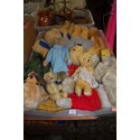 One large box containing a quantity of soft filled and mohair teddy-bears and related items, to