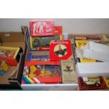 One box containing a quantity of mainly Britains and other plastic military and space related