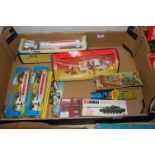 One tray containing a quantity of boxed and plastic cased Corgi and Mini-Dinky diecasts, to