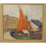 R. Ward - Enthusiast, watercolour, signed lower right, 52 x 37cm; and a watercolour of Palermo