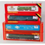 4 Hornby diesel locomotives R319 BR blue class 47 Co-Co 'The Queen Mother' (G-BG), a similar R328 BR