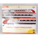 Hornby R2467 train pack 'Virgin Trains Pendolino' 4-car pack, silver and red, small damage to one