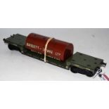 Bassett-Lowke (Carette) Flatrol M wagon NE 77823 with repro Bassett-Lowke Ltd boiler load (VG)