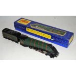 Hornby-Dublo 3-rail, 3211 Mallard loco & tender, matt, nickel silver driving wheels, some chips to