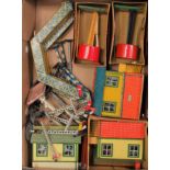 Mainly Hornby accessories, two signal cabins (F-G), another (very P) two No. 1 water cranes, two M