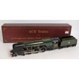 ACE Trains 4-6-2 Duchess of Montrose loco and tender No. 46232, double chimney, pre-1957 BR lined