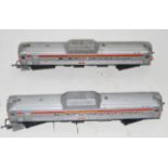 Triang TC series silver Transcontinental Budd RDC and trailer car (G)