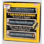 Graham Farish no. 8145 gauge class 101 3-car set diesel multiple unit blue/grey (NM-BG)