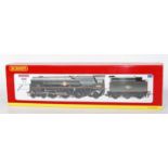 A Hornby R2466 BR lined green merchant navy class engine and tender no. 35011 General Steam