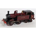 0-4-4 tank loco LMS red No. 1239, 2-rail believed by Leeds but in a B/L box (E)