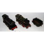 Two Hornby 0-4-0 clockwork locos: 1929-30 No. 1 Special loco only no tender, LMS 4525 black with red