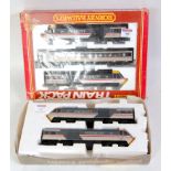 Hornby Class 43 HST items - R397 Swallow livery 3 car set with an extra driving and trailer car (