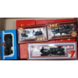 7 GWR tank engines 3x Hornby 0-6-0 pannier tank engines (G-BG), 3x Airfix 1400 tank engines and a