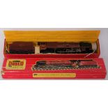 Hornby Dublo 2226 2-rail City of London loco and tender, some chips to edge of running plate