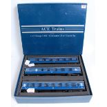 ACE Trains C20A set of three coaches LMS Coronation blue with silver stripes comprising Br/1st No.
