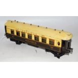 1929-30 Hornby No. 2 special Pullman coach 'Zenobia' cream roof, celluloids appear original, some