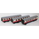 Set of three ACE trains C5 BR Mk1 coaches red and cream comprising 2nd class No. E5029, 1st class