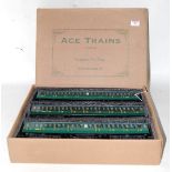 ACE Trains C1/F 3 coach suburban Nord set, green, all 1st/2nd composite, some fading (G), box lid