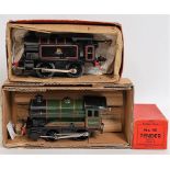 Two Hornby c/w 0-4-0 locos: 1954-60 Type 40 tank loco BR No.82011, lined black, ‘Lion over Wheel’