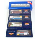 4 Bachmann bogie hopper wagons, mixed liveries 37-325A, 37-327A, 37-328 and 37-850 (NM-BNM) and a