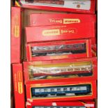 14 boxed Triang Hornby coaches, a good selection, including 4x blue/grey Pullman cars, 2 LNER teak