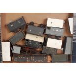 Large tray containing 14 assorted wooden wagons by various manufacturers (all F/G)