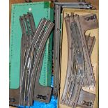 Hornby 0 gauge electric track: approx quantities: 36x2' curves; 36 full straights; 4 each ½ and ¼