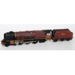 Hornby Dublo 2226 (2-rail) City of London, 4-6-2 loco and tender, small dab of white paint on top of