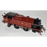 1930-36 Hornby No. 2 special tank clockwork loco LMS 2180, shadowed LMS and numbers, one bogie