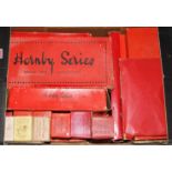 Hornby 0 gauge clockwork track, post war boxed: 6 boxes each 2x 2' points; box 2' radius curves; 2