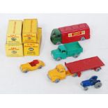 Dublo Dinky Toys, mostly with scratches, chips or breakage: 066 Morris pick-up repaint (F-BVG),