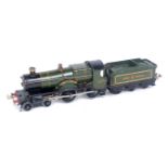 1930-6 Hornby clockwork 'County of Bedford' loco and tender, No. 3821 black running plate, black/