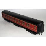 Exley for Bassett-Lowke K5 maroon LMS corridor coach all/3 rd No.2449, total repaint to a very